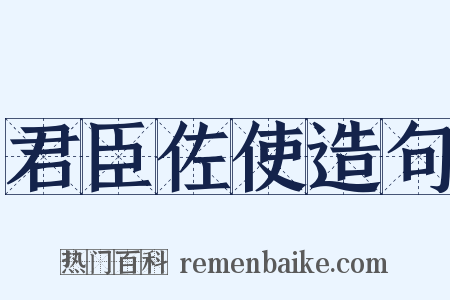 君臣佐使造句是什么意思的图片